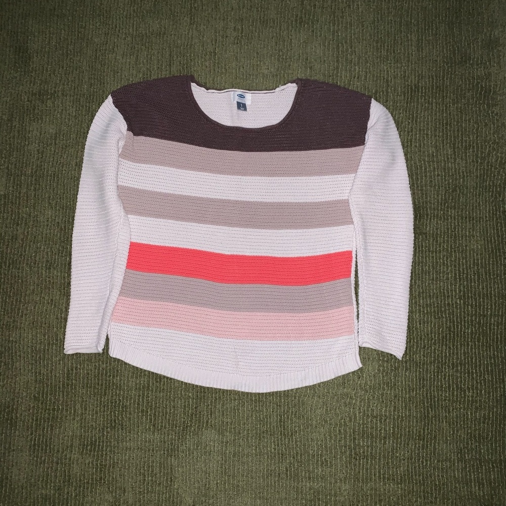 Old Navy stripped waffle knit sweater